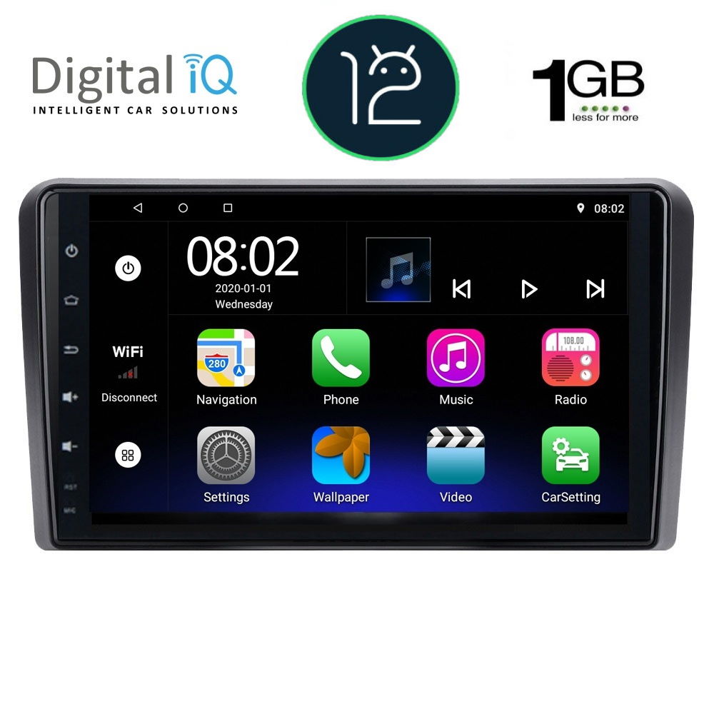 DIGITAL IQ RTB 1003_GPS (9inc) MULTIMEDIA TABLET OEM AUDI A3 mod. 2003-2012