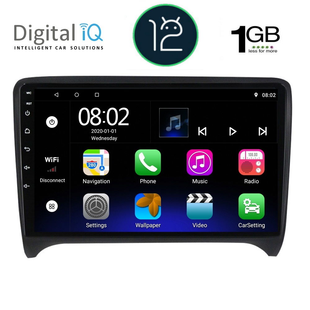 DIGITAL IQ RTB 1009_GPS (9inc) MULTIMEDIA TABLET OEM AUDI TT mod. 2007-2015