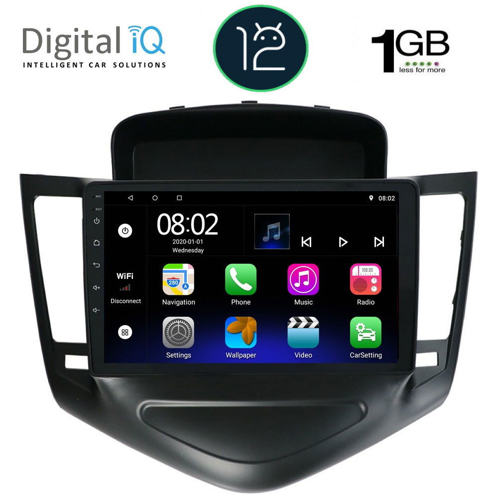 DIGITAL IQ RTB 1076_GPS (9inc) MULTIMEDIA TABLET OEM CHEVROLET CRUZE mod. 2008-2012