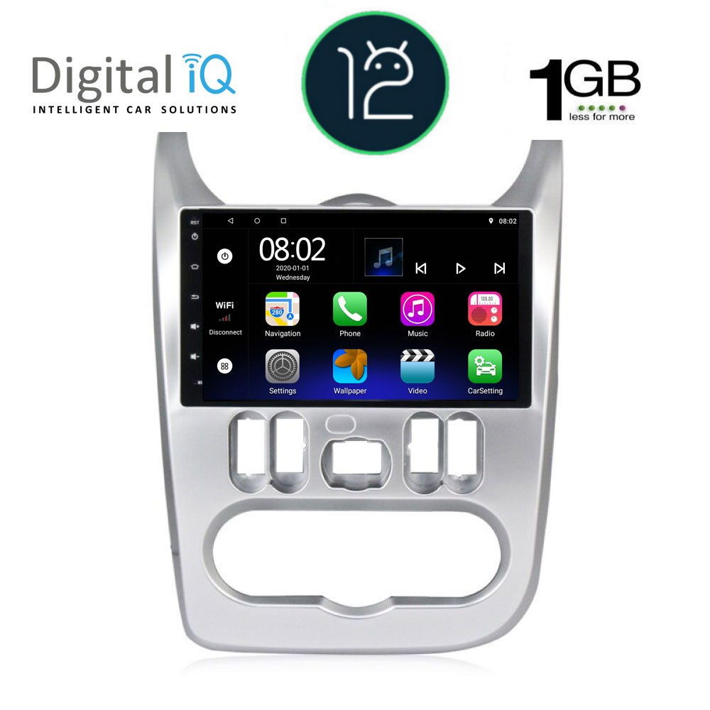 DIGITAL IQ RTB 1101_GPS (9inc) MULTIMEDIA TABLET OEM DACIA DUSTER – LOGAN – SANDERO mod. 2006-2012