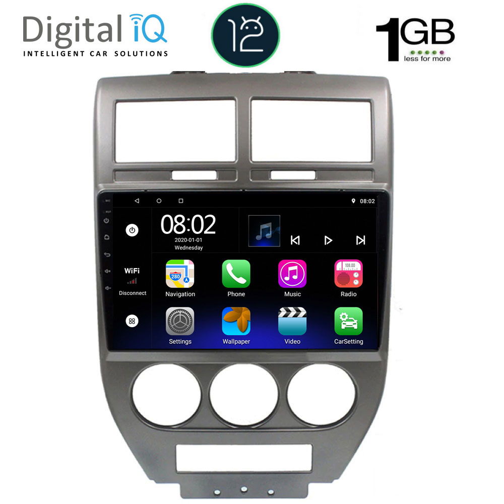 DIGITAL IQ RTB 1276_GPS (10inc) MULTIMEDIA TABLET OEM JEEP COMPASS-PATRIOT mod. 2007-2016