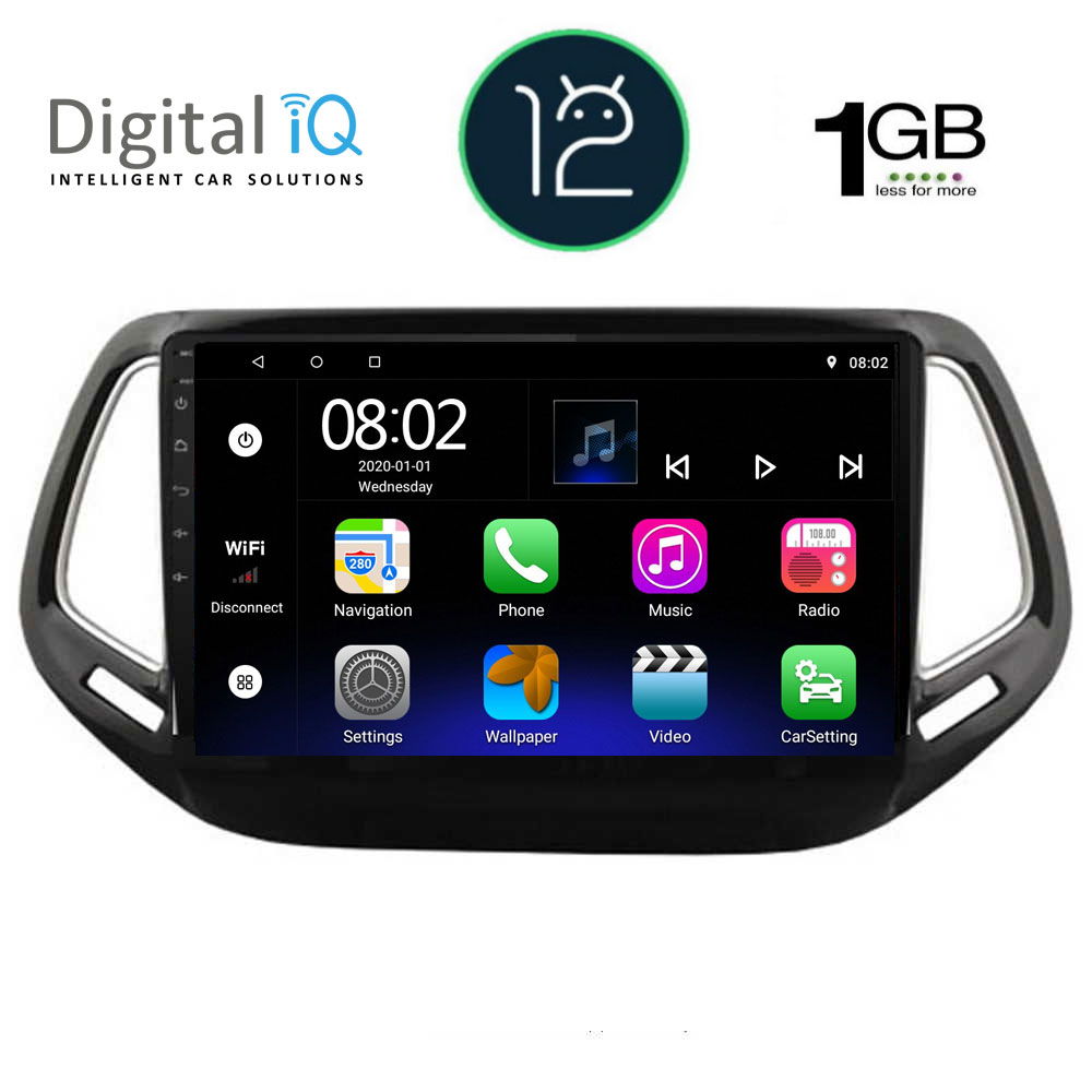 DIGITAL IQ RTB 1278_GPS (10inc) MULTIMEDIA TABLET OEM JEEP COMPASS mod. 2016&gt;