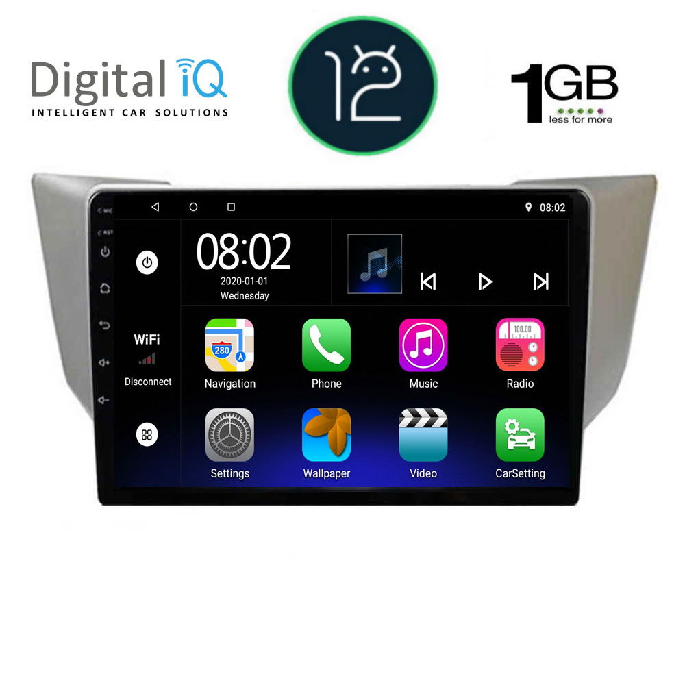 DIGITAL IQ RTB 1345_GPS (9inc) MULTIMEDIA TABLET OEM LEXUS RX 300 – 400 mod. 2003-2008