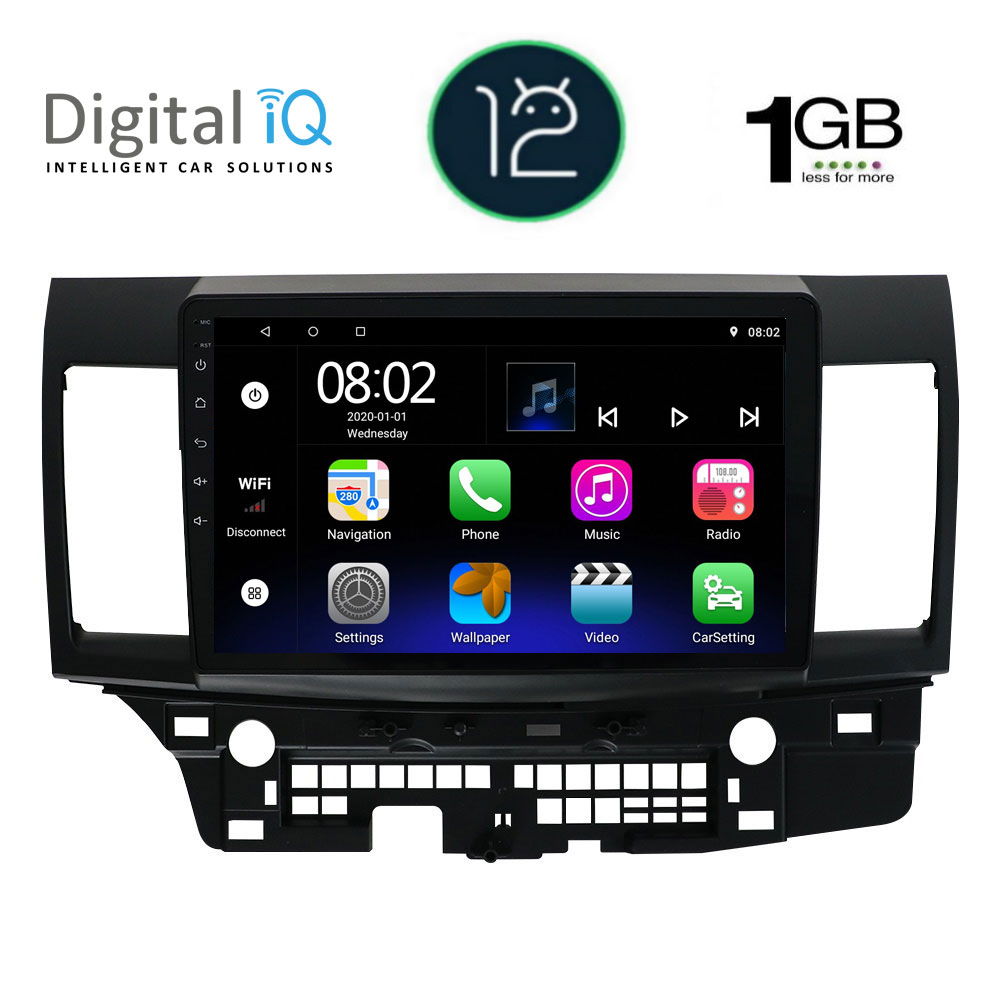 DIGITAL IQ RTB 1434_GPS (10inc) MULTIMEDIA TABLET OEM MITSUBISHI LANCER  mod. 2008&gt;