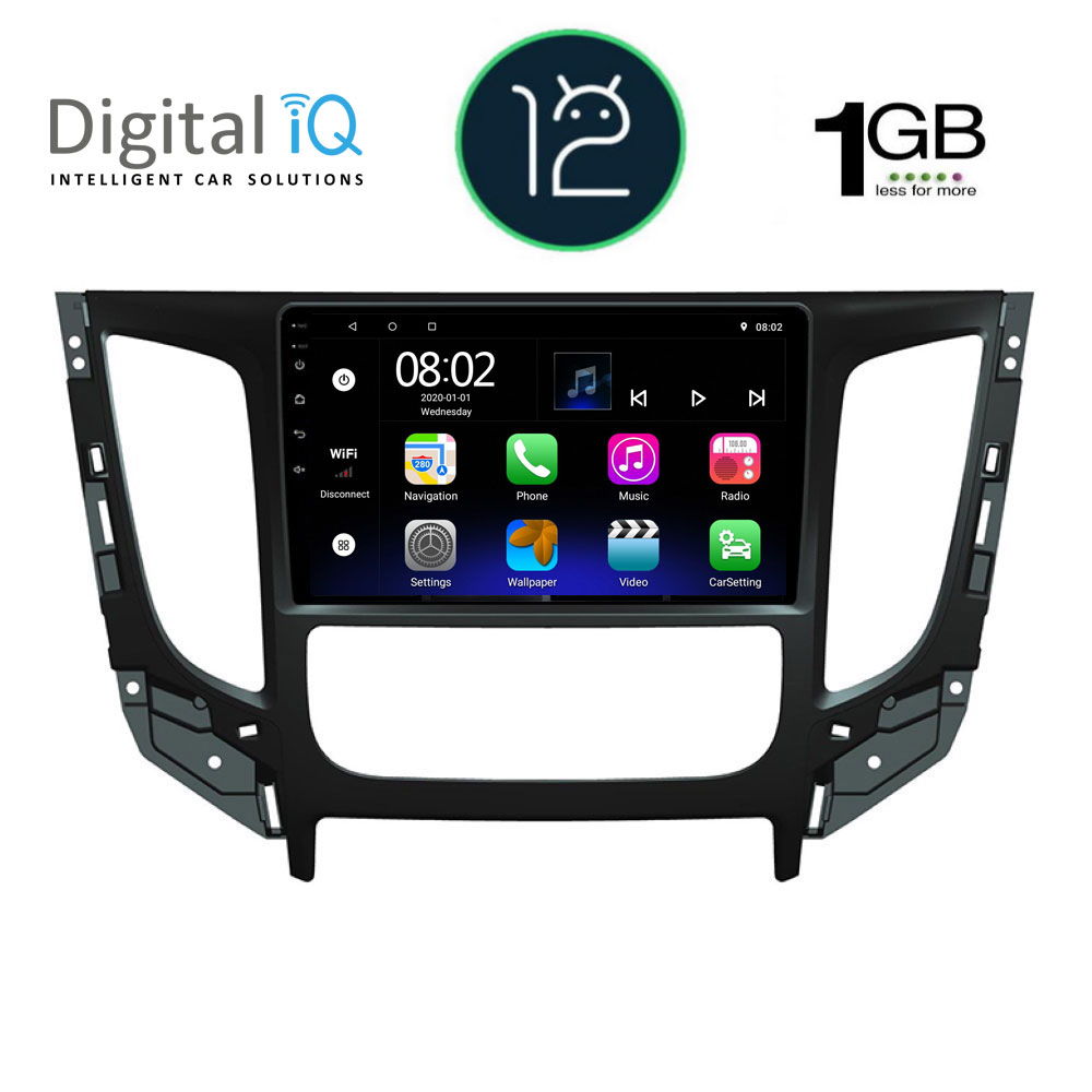 DIGITAL IQ RTB 1437_GPS CLIMA (9inc) MULTIMEDIA TABLET OEM MITSUBISHI L200 mod. 2015&gt; με CLIMA