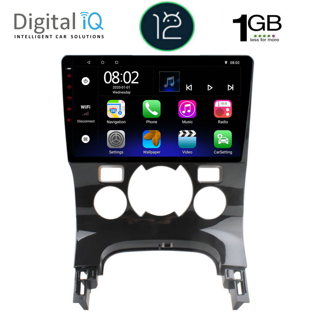 DIGITAL IQ RTB 1515_GPS CLIMA (9inc) MULTIMEDIA TABLET OEM PEUGEOT 3008 mod. 2008-2016 με CLIMA