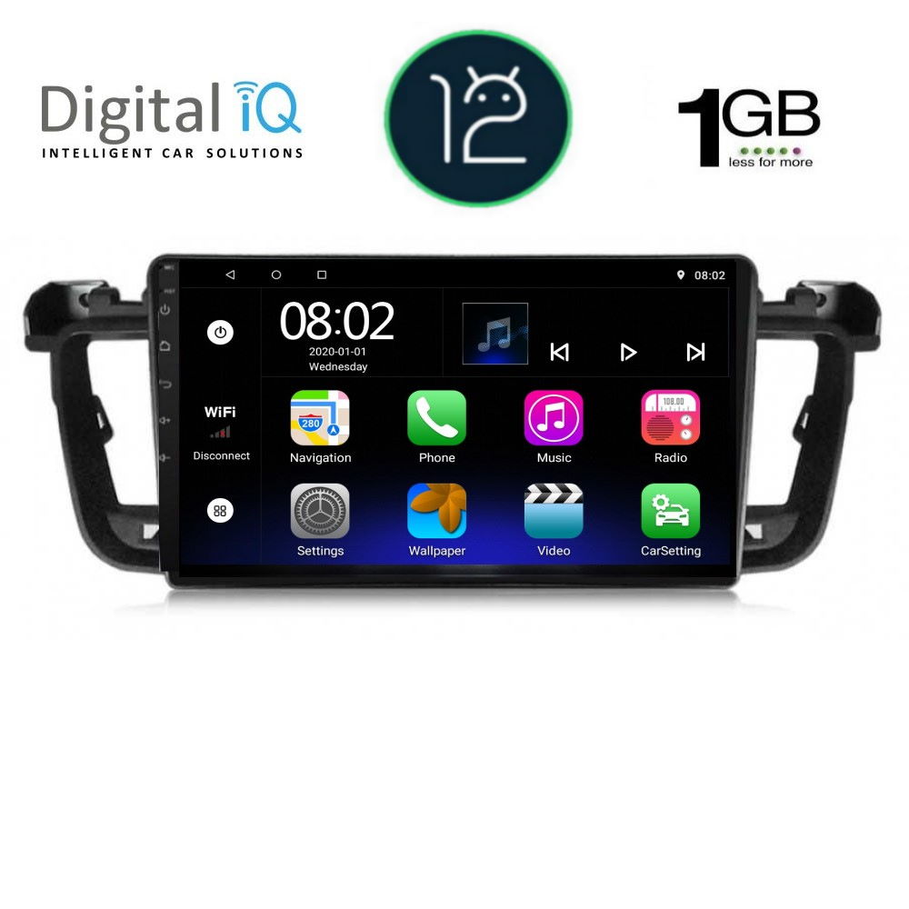 DIGITAL IQ RTB 1518_GPS (9inc) MULTIMEDIA TABLET OEM PEUGEOT 508 mod. 2010-2016