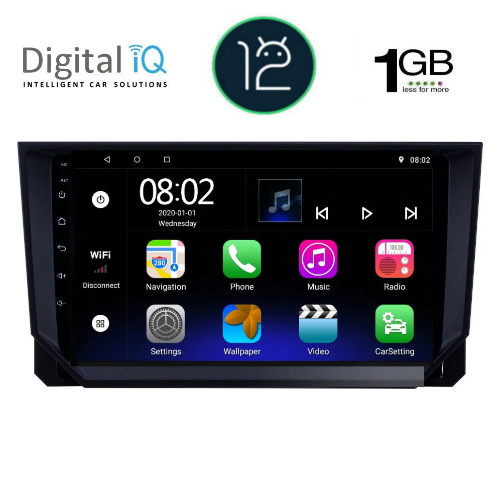DIGITAL IQ RTB 1573_GPS (9inc) MULTIMEDIA TABLET OEM SEAT ARONA mod. 2018&gt;
