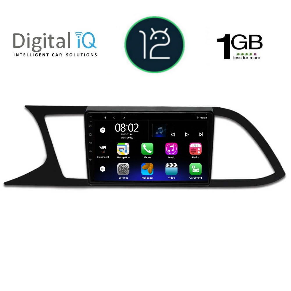 DIGITAL IQ RTB 1575_GPS (9inc) MULTIMEDIA TABLET OEM SEAT LEON mod. 2012-2021