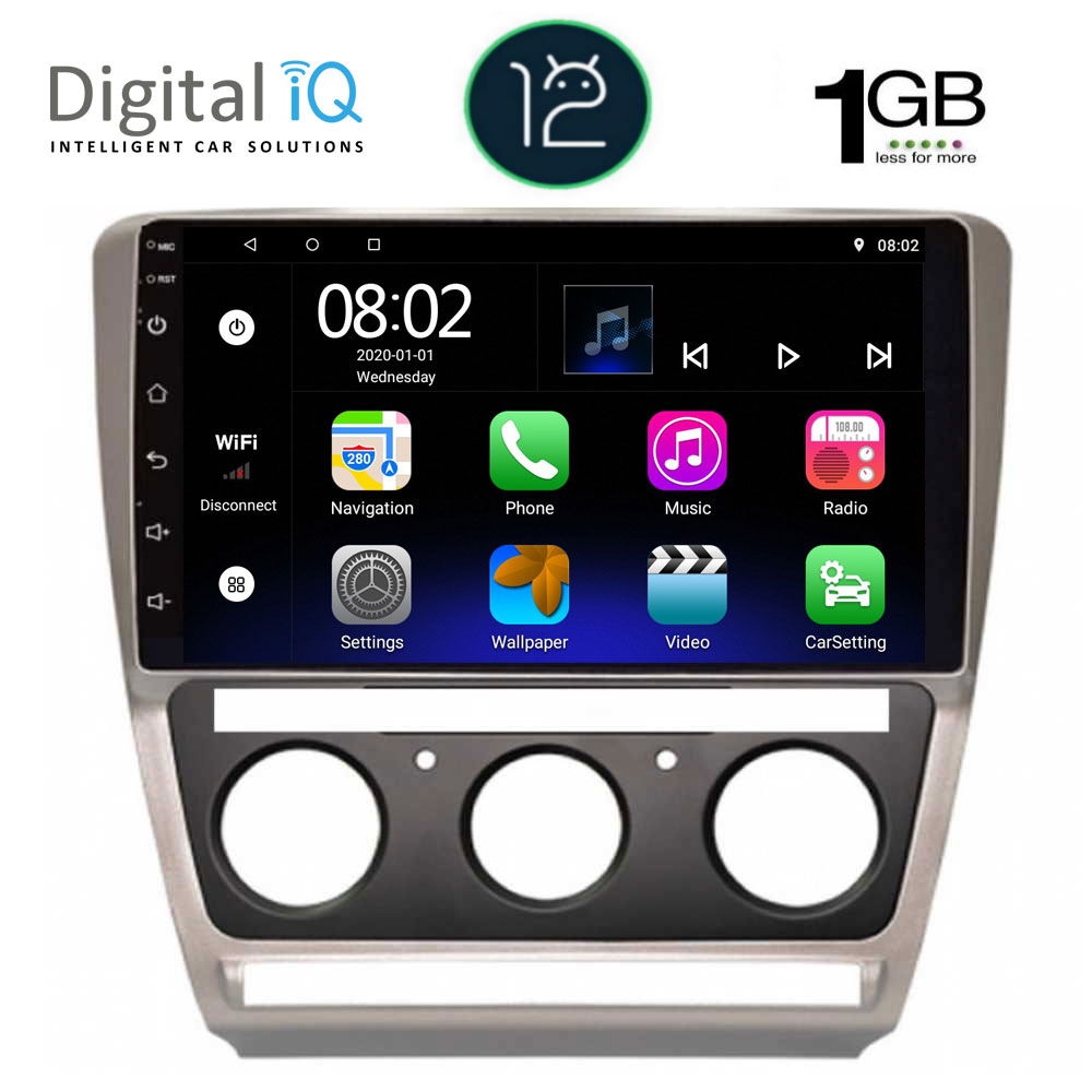 DIGITAL IQ RTB 1595_GPS (10inc) MULTIMEDIA TABLET OEM SKODA OCTAVIA 5 mod. 2005-2012