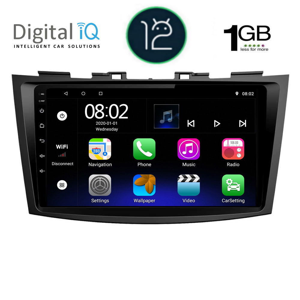 DIGITAL IQ RTB 1685_GPS (9inc) MULTIMEDIA TABLET OEM SUZUKI SWIFT mod. 2011-2016