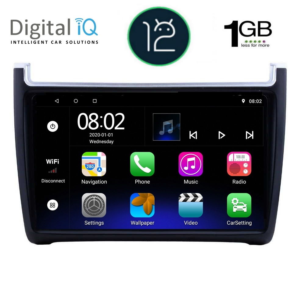 DIGITAL IQ RTB 1757_GPS (9inc) MULTIMEDIA TABLET OEM VW POLO mod. 2014-2017