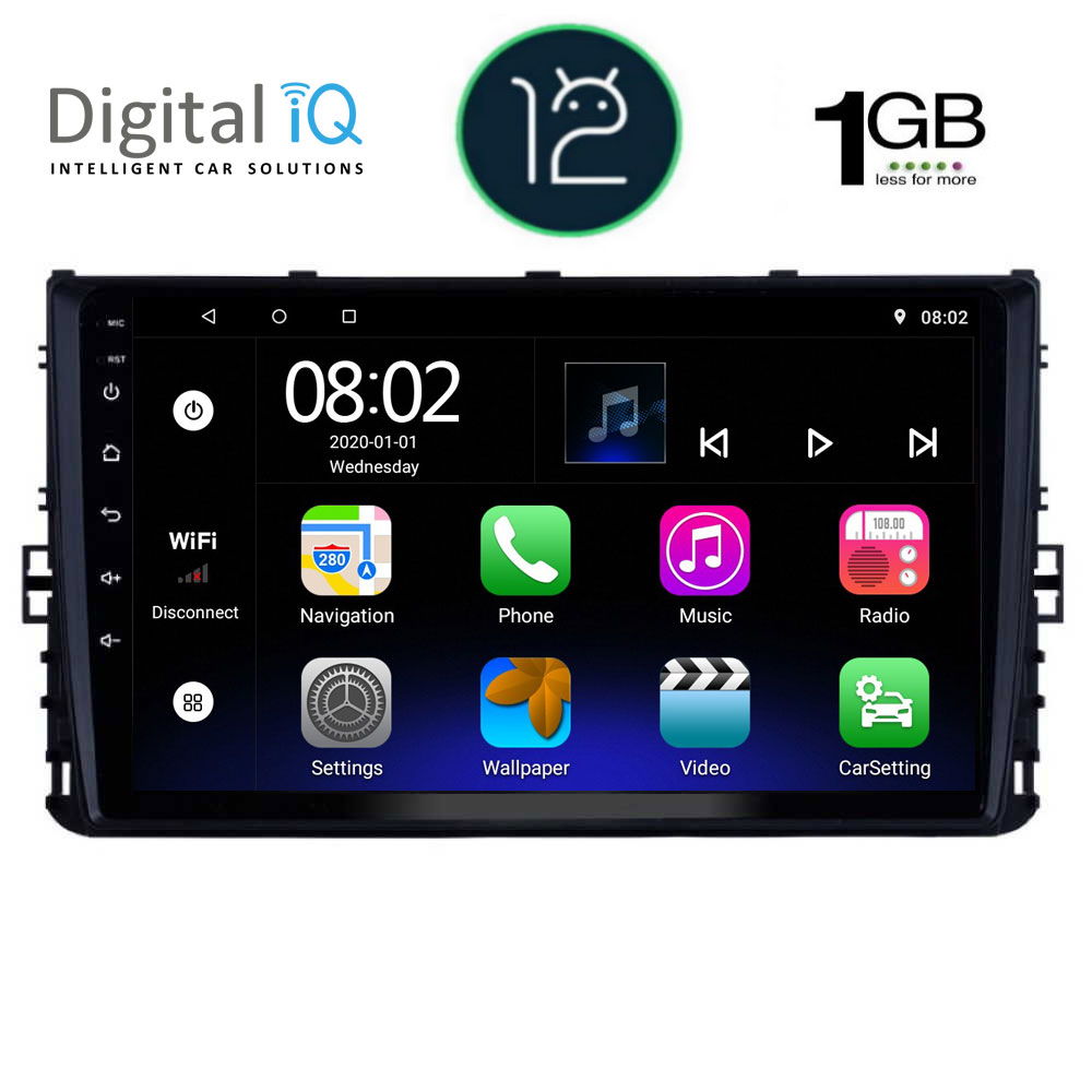 DIGITAL IQ RTB 1758_GPS (9inc) MULTIMEDIA TABLET OEM VW POLO – TROC – TCROSS mod. 2017&gt;