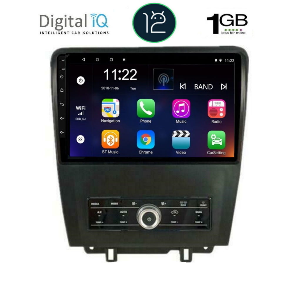DIGITAL IQ RTA 1165_GPS (9inc) MULTIMEDIA TABLET OEM FORD MUSTANG mod. 2010-2015