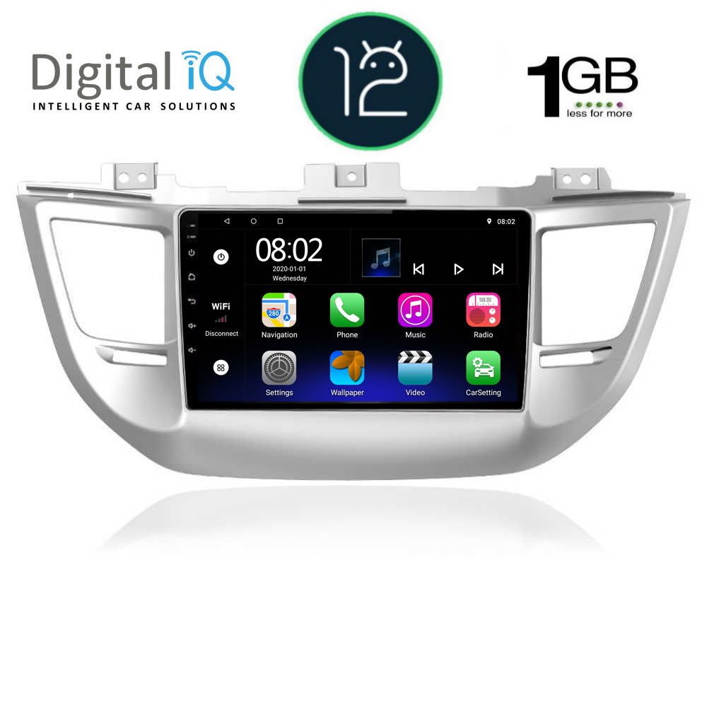 DIGITAL IQ RTB 1243_GPS (9inc) MULTIMEDIA TABLET OEM HYUNDAI TUSCON mod. 2015-2019