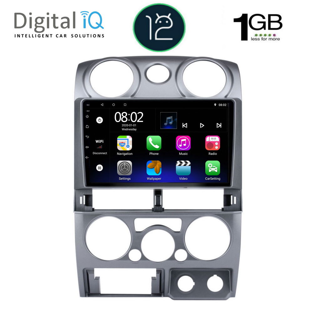 DIGITAL IQ RTB 1254_GPS (9inc) MULTIMEDIA TABLET OEM ISUZU D-MAX mod. 2008-2012