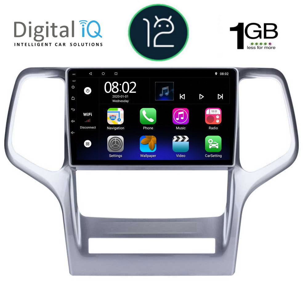 DIGITAL IQ RTB 1282_GPS (9inc) MULTIMEDIA TABLET OEM JEEP GRAND CHEROKEE mod. 2011-2014