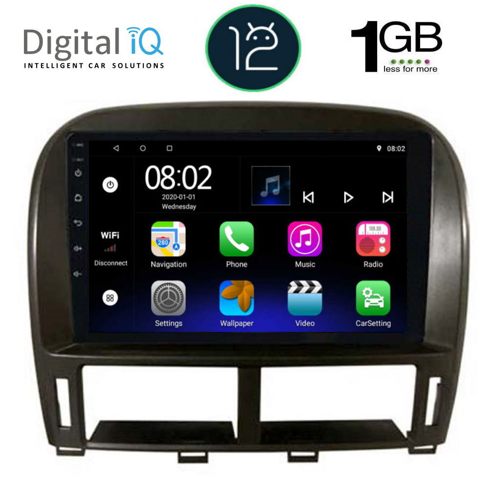 DIGITAL IQ RTA 1343_GPS (9inc) MULTIMEDIA TABLET OEM LEXUS ls 430 – xf 430 mod. 2000-2006