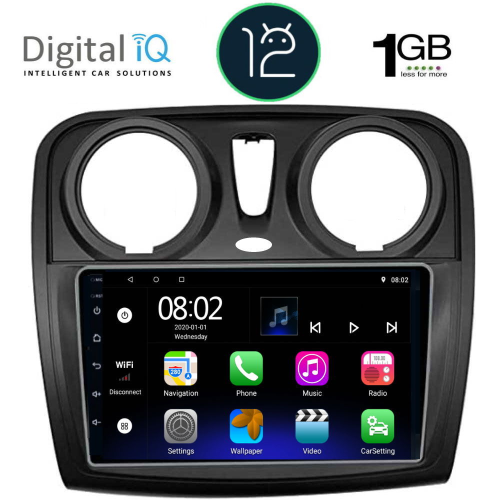 DIGITAL IQ RTA 1112_GPS (9inc) MULTIMEDIA TABLET OEM DACIA DOKKER 2012&gt;