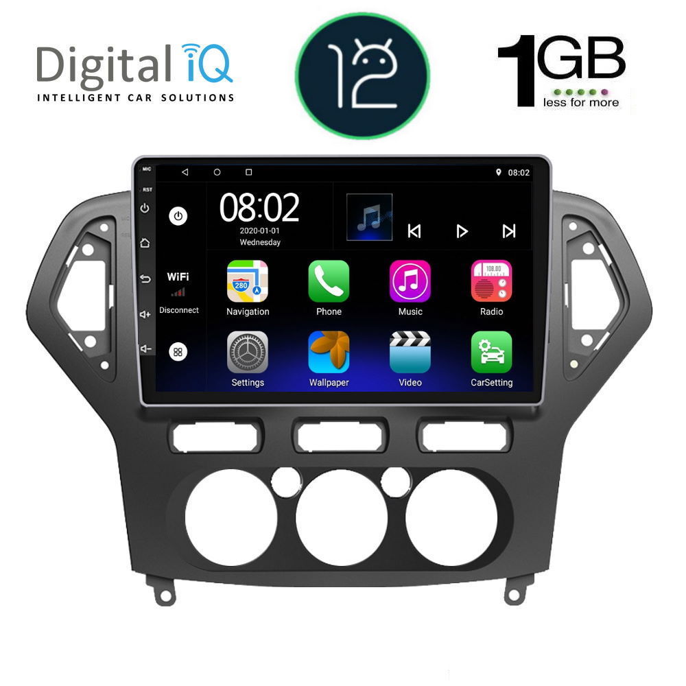 DIGITAL IQ RTB 1162_GPS A/C (10inc) MULTIMEDIA TABLET OEM FORD MONDEO mod. 2007-2011