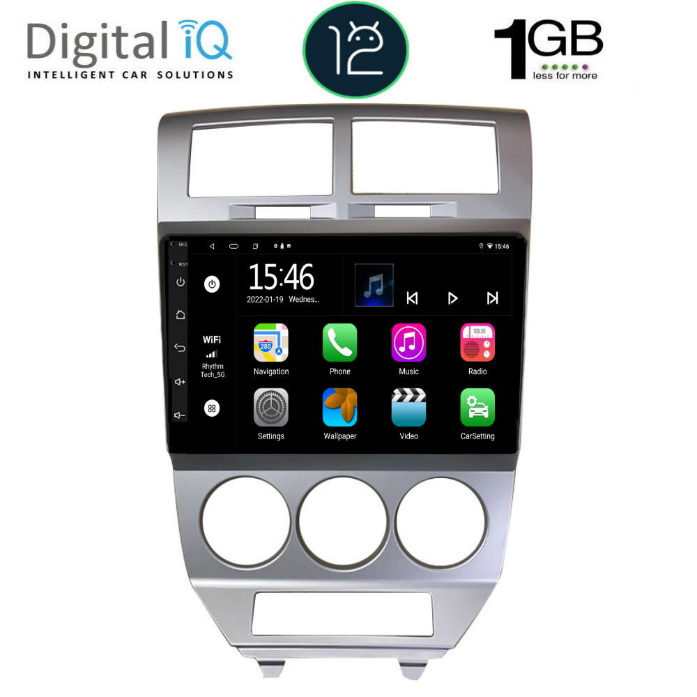 DIGITAL IQ RTB 1275_GPS (10inc) MULTIMEDIA TABLET OEM DODGE CALIBER mod. 2006-2012