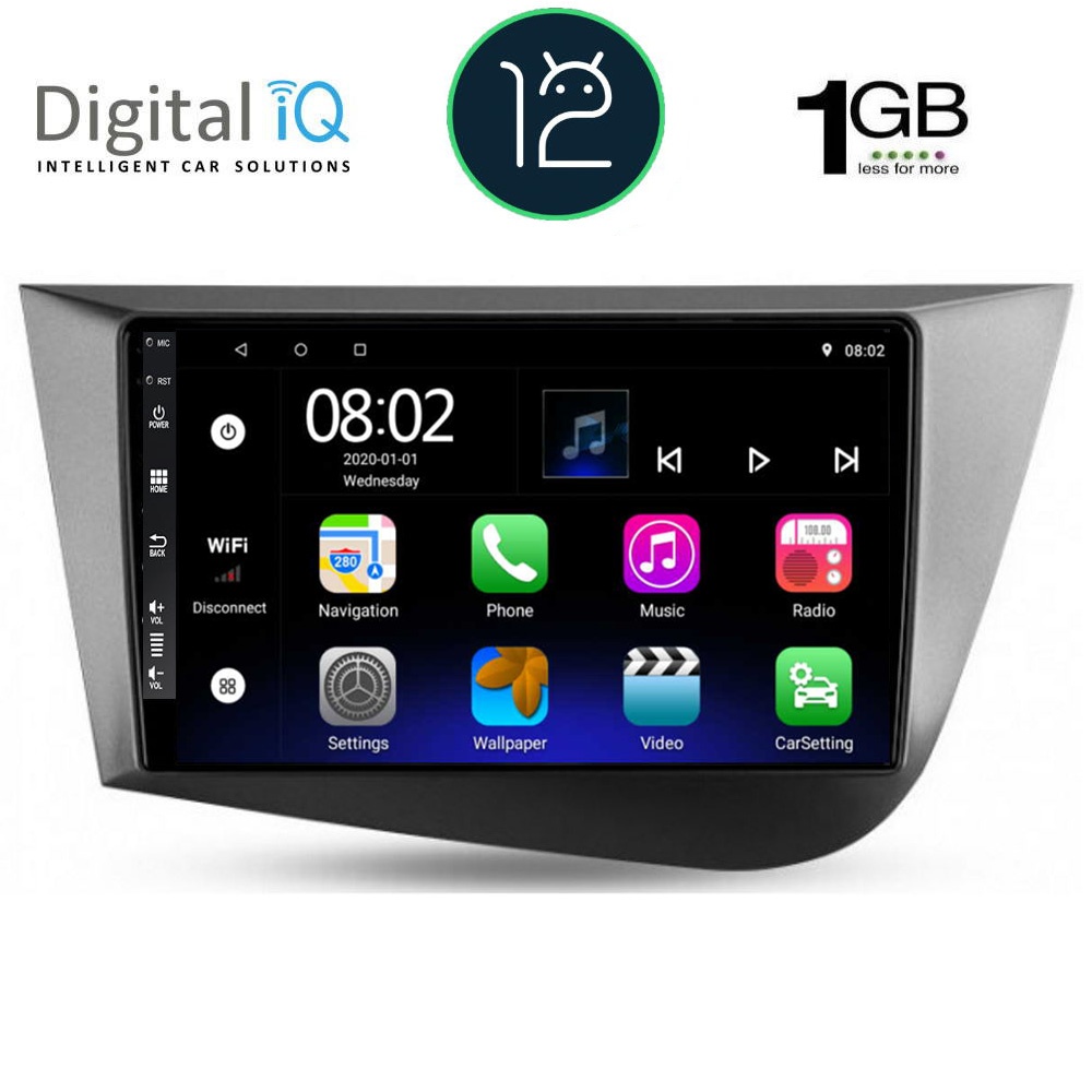 DIGITAL IQ RTB 1574_GPS (9inc) MULTIMEDIA TABLET OEM SEAT LEON mod. 2005-2012