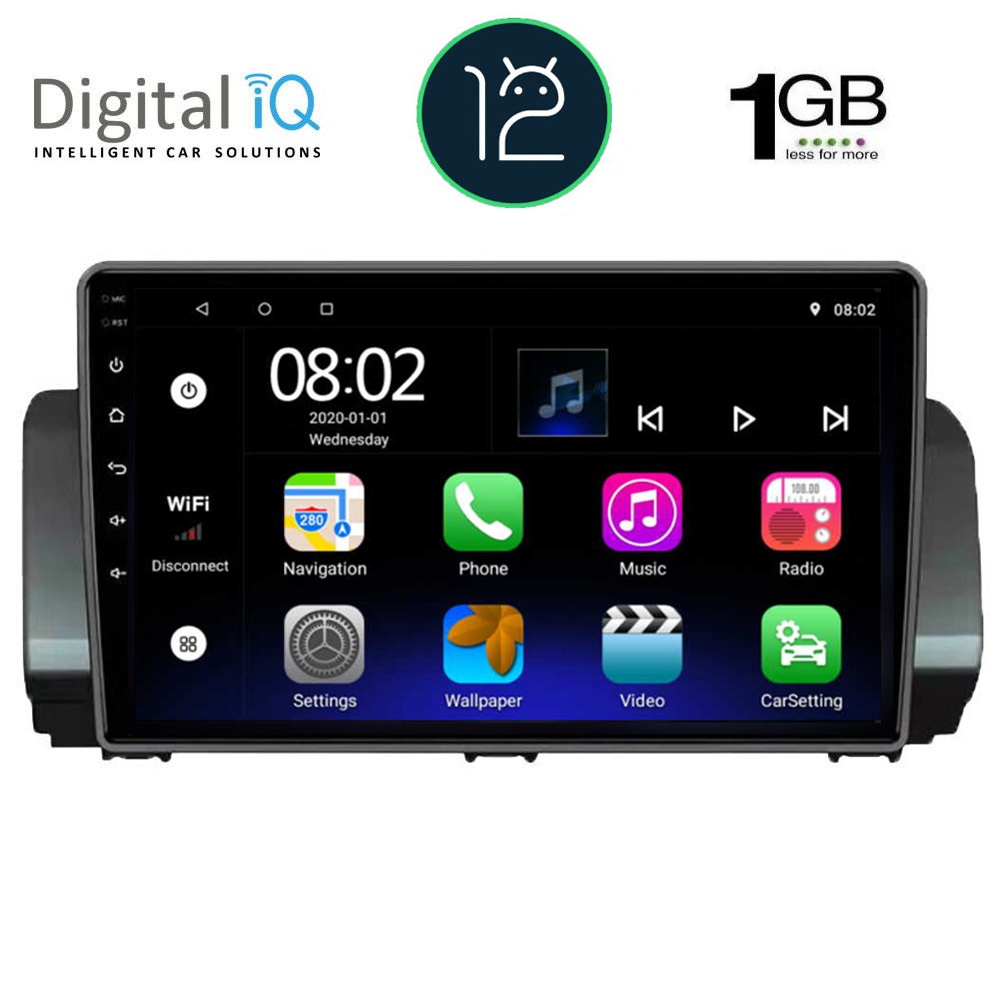 DIGITAL IQ RTA 1109_GPS (9inc) MULTIMEDIA TABLET OEM DACIA LOGAN - SANDERO - JOGGER mod. 2020>