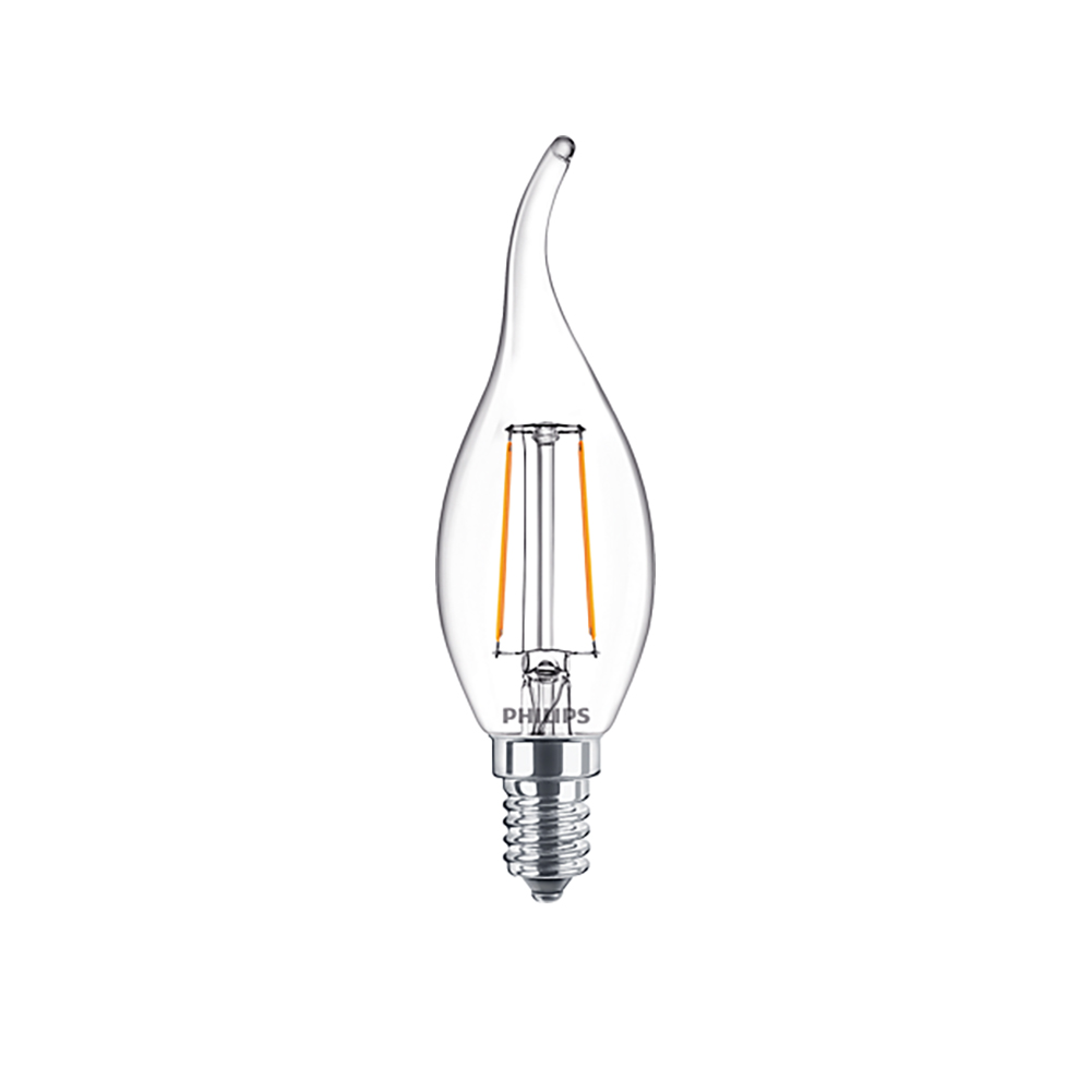 Philips E14 LED Warm White Filament Decorative CandleBulb 2.2W (25W)