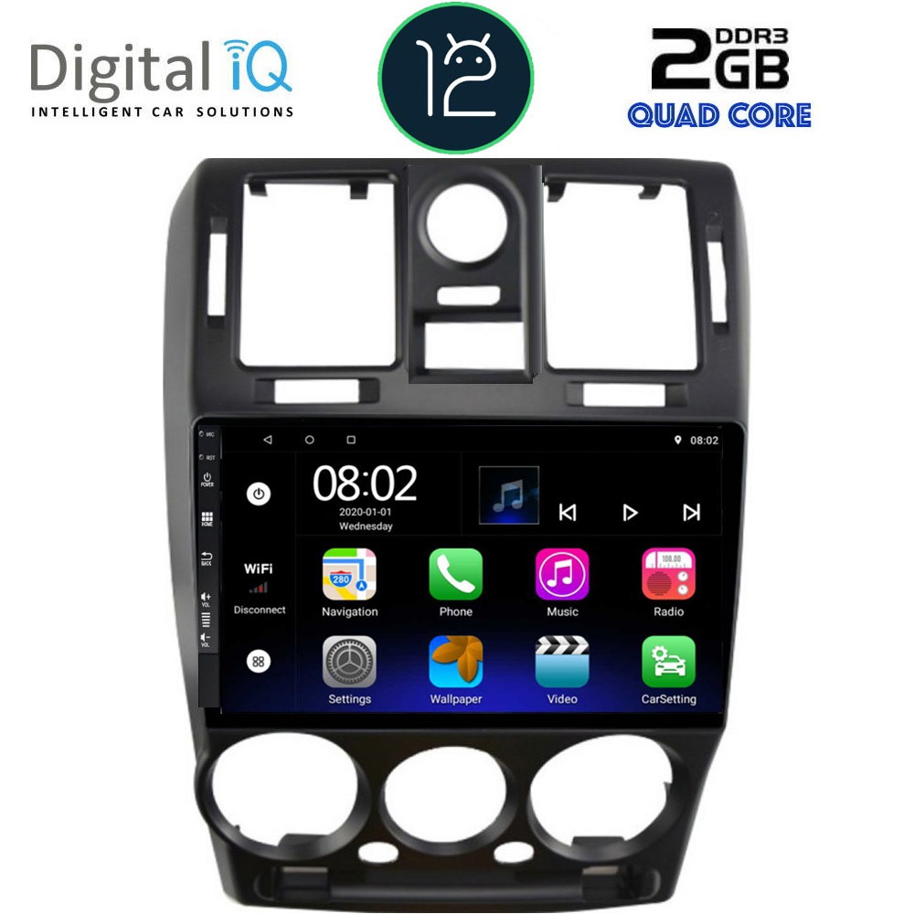 DIGITAL IQ RTB 2222_GPS (9inc) MULTIMEDIA TABLET OEM HYUNDAI GETZ mod. 2002-2011