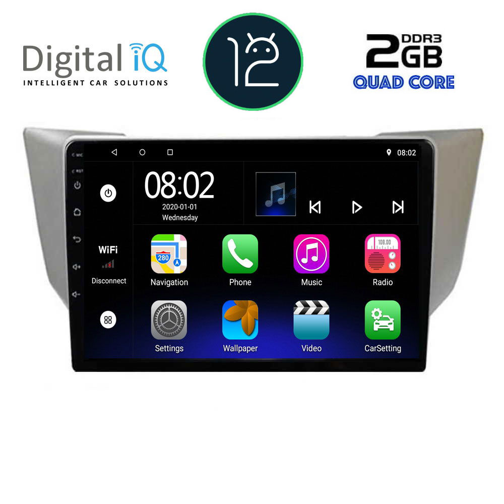 DIGITAL IQ RTB 2345_GPS (9inc) MULTIMEDIA TABLET OEM LEXUS RX 300 – 400 mod. 2003-2008