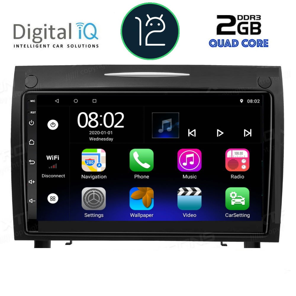 DIGITAL IQ RTB 2419_GPS (9inc) MULTIMEDIA TABLET OEM MERCEDES SLK R171 mod. 2004-2010