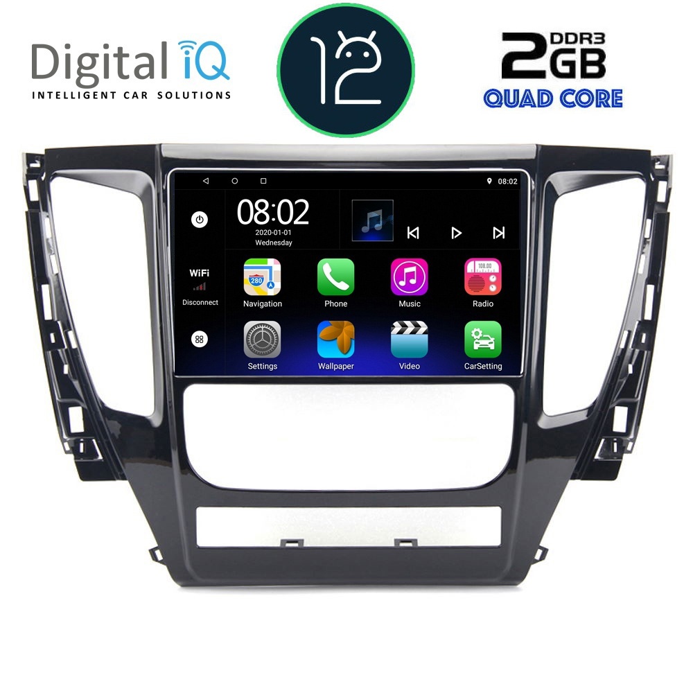 DIGITAL IQ RTB 2447_GPS (9inc) MULTIMEDIA TABLET OEM MITSUBISHI PAJERO mod. 2013&gt;