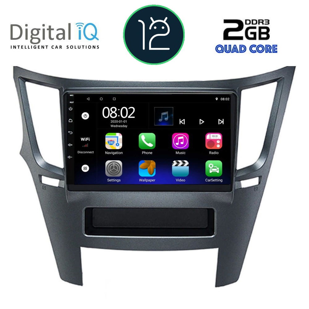 DIGITAL IQ RTB 2667_GPS (9inc) MULTIMEDIA TABLET OEM SUBARU LEGACY – OUTBACK mod. 2009&gt;