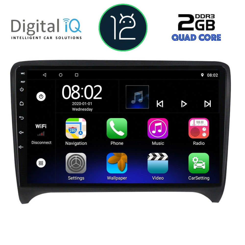 DIGITAL IQ RTB 2009_GPS (9inc) MULTIMEDIA TABLET OEM AUDI TT mod. 2007-2015