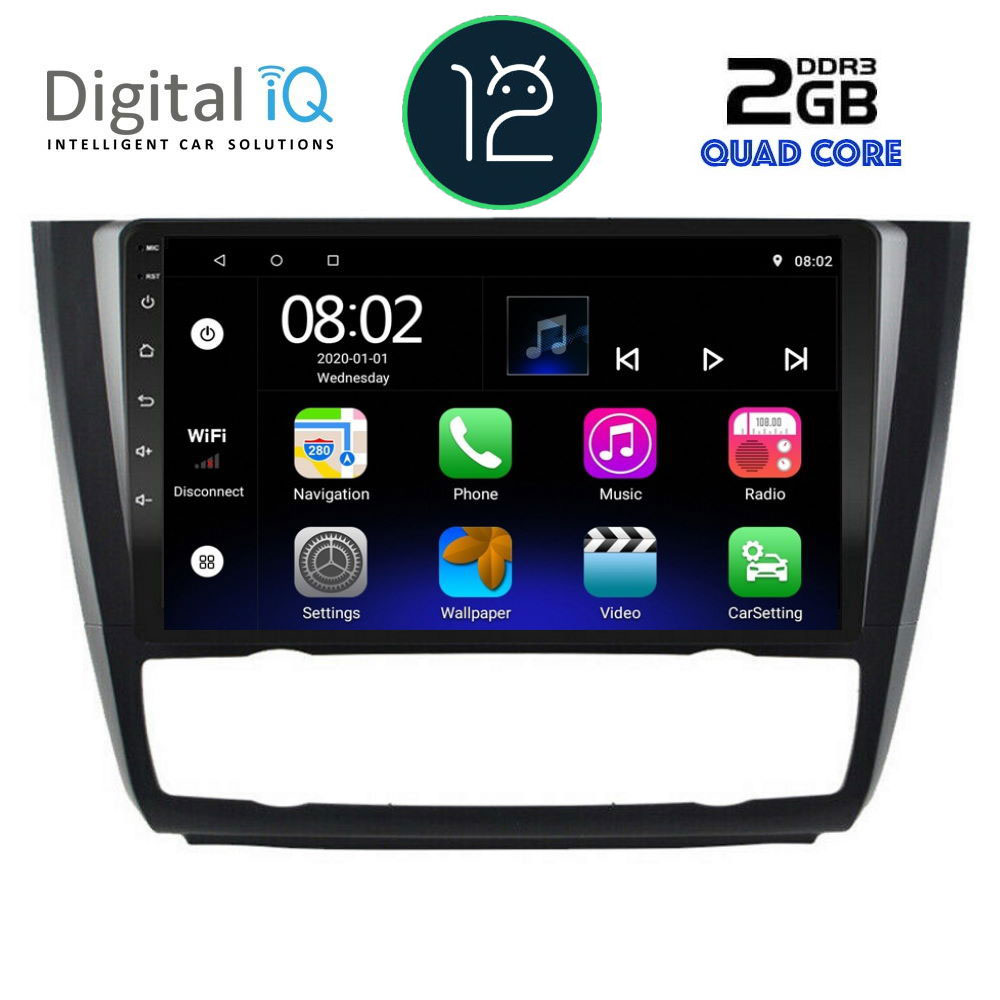 DIGITAL IQ RTB 2040_GPS CLIMA (9inc) MULTIMEDIA TABLET OEM BMW S.1 E81-82-87-88 mod. 2004-2013