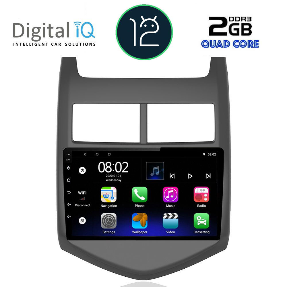 DIGITAL IQ RTB 2074_GPS (9inc) MULTIMEDIA TABLET OEM CHEVROLET AVEO mod. 2011-2014