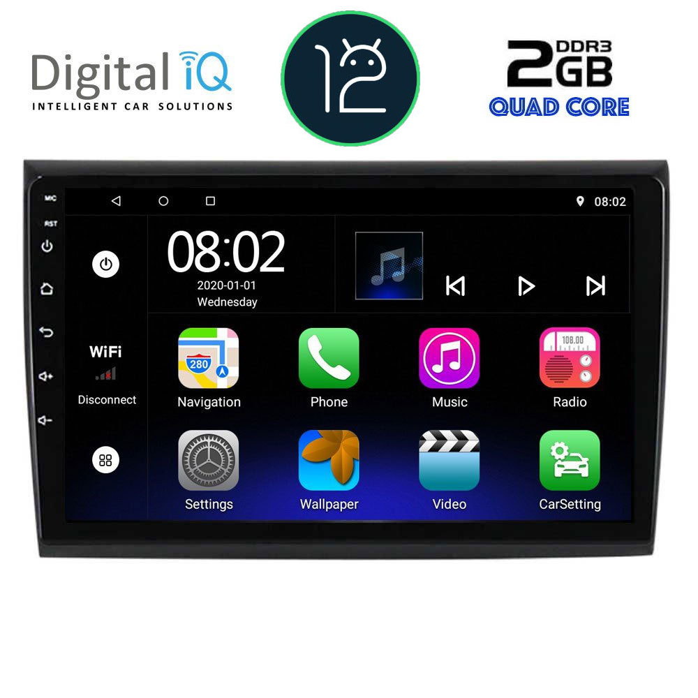 DIGITAL IQ RTB 2136_GPS (9inc) MULTIMEDIA TABLET OEM FIAT BRAVO mod. 2007&gt;