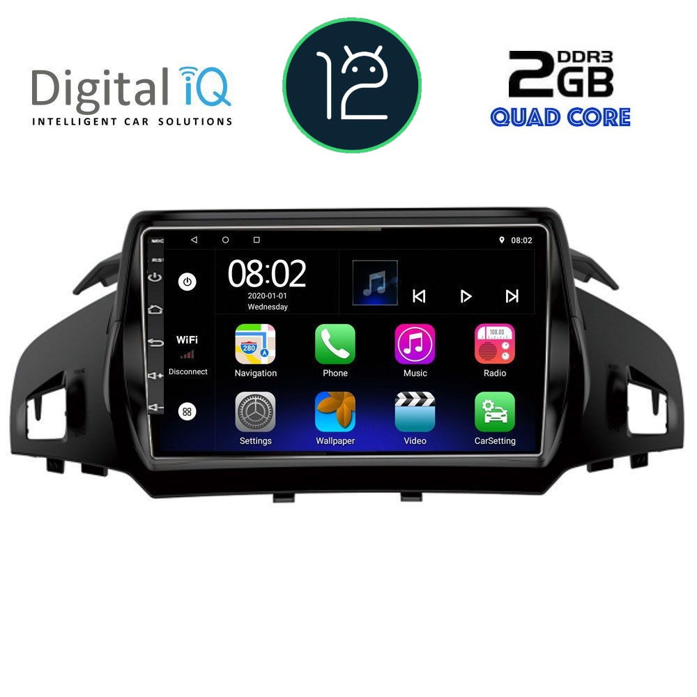 DIGITAL IQ RTB 2160_GPS (9inc) MULTIMEDIA TABLET OEM FORD KUGA mod. 2013&gt; – CMAX mod. 2011&gt;