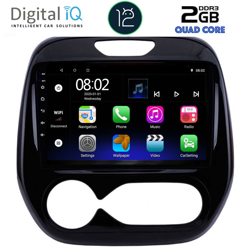 DIGITAL IQ RTB 2542_GPS CLIMA (9inc) MULTIMEDIA TABLET OEM RENAULT CAPTUR mod. 2013-2019 με CLIMA