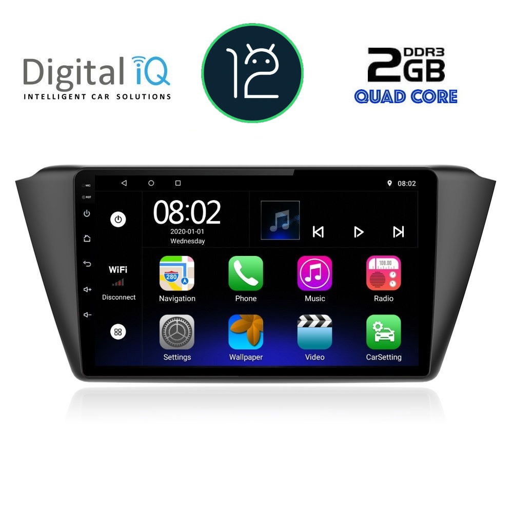 DIGITAL IQ RTB 2582_GPS (9inc) MULTIMEDIA TABLET OEM SKODA FABIA mod. 2015&gt;