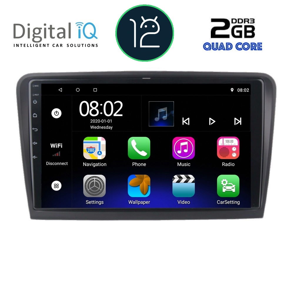 DIGITAL IQ RTB 2601_GPS (9inc) MULTIMEDIA TABLET OEM  SKODA RAPID  mod. 2012&gt;