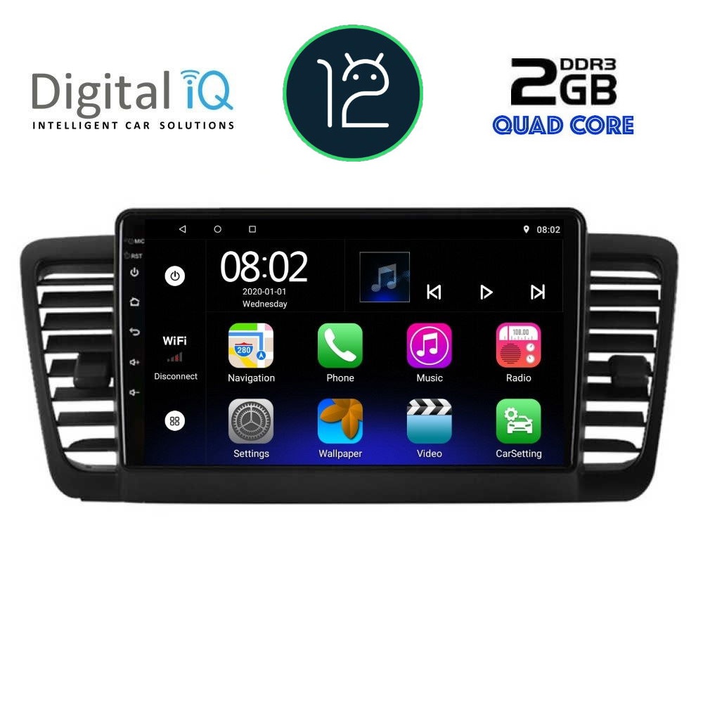 DIGITAL IQ RTB 2665_GPS (9inc) MULTIMEDIA TABLET OEM SUBARU LEGACY - OUTBACK mod. 2002-2008