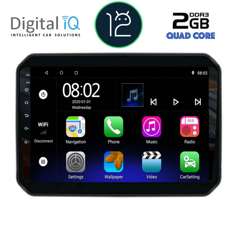 DIGITAL IQ RTB 2676_GPS (9inc) MULTIMEDIA TABLET OEM SUZUKI IGNIS mod. 2016&gt;