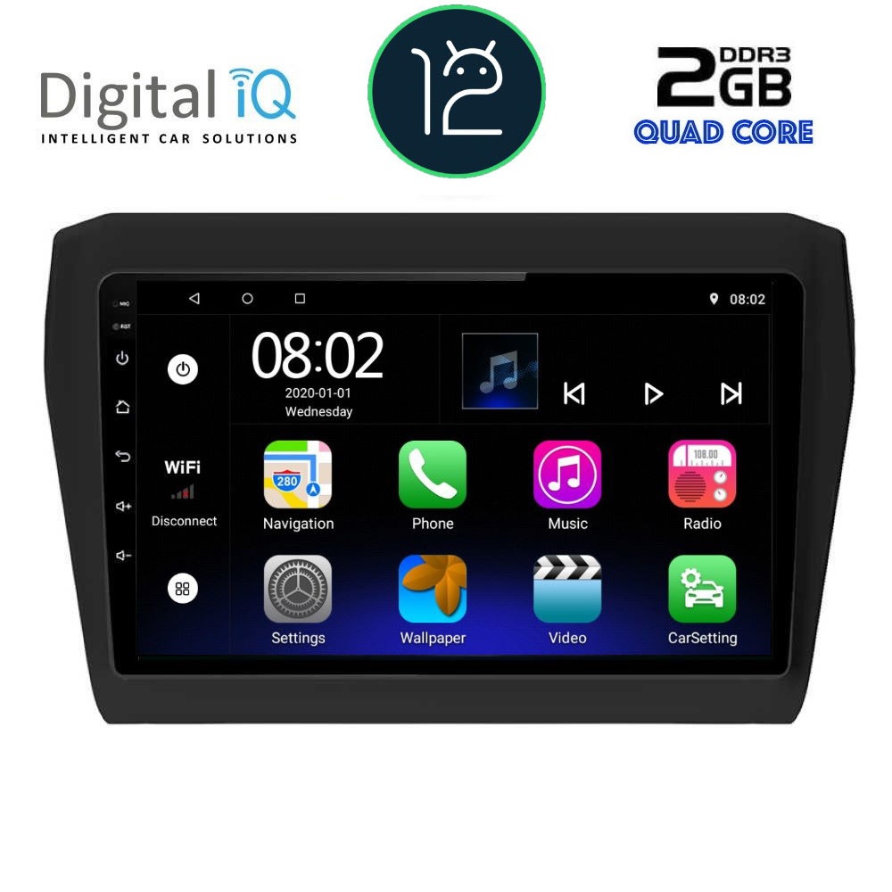 DIGITAL IQ RTB 2686_GPS (9inc) MULTIMEDIA TABLET OEM SUZUKI SWIFT mod. 2017&gt;