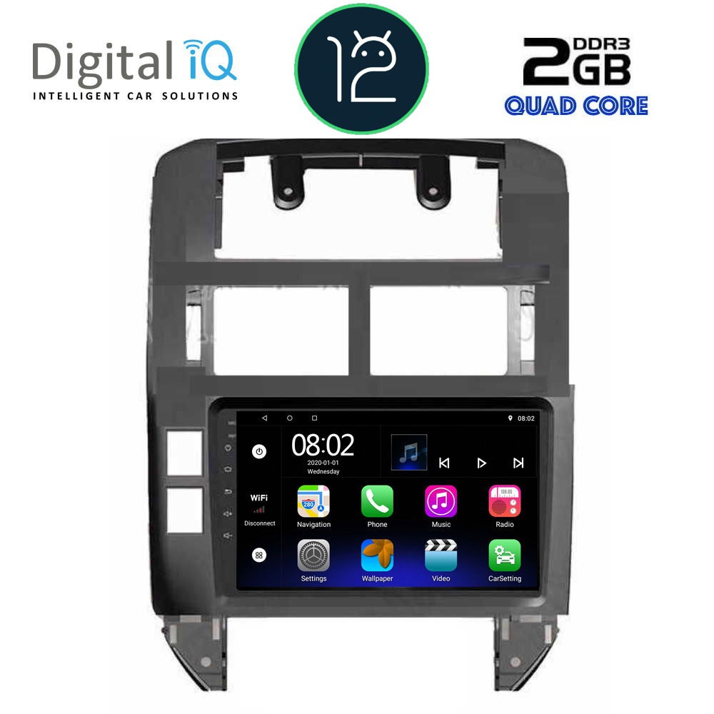 DIGITAL IQ RTB 2755_GPS (9inc) MULTIMEDIA TABLET OEM VW POLO mod. 2002-2009