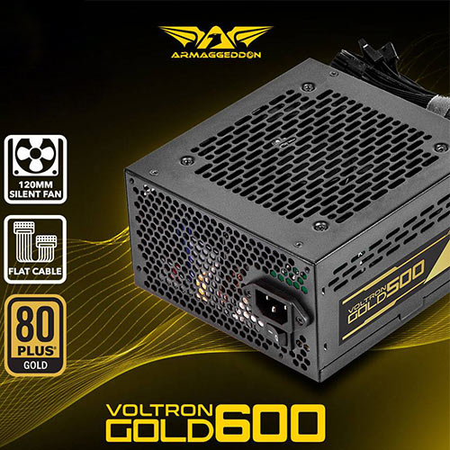 ARMAGGEDDON PSU VOLTRON GOLD 80+ RATING 600W