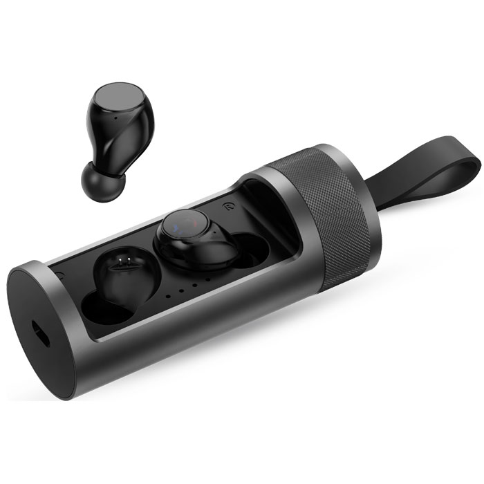 NOD SOUNDTUBE Bluetooth TWS ακουστικά με αλουμινένια θήκη φόρτισης.