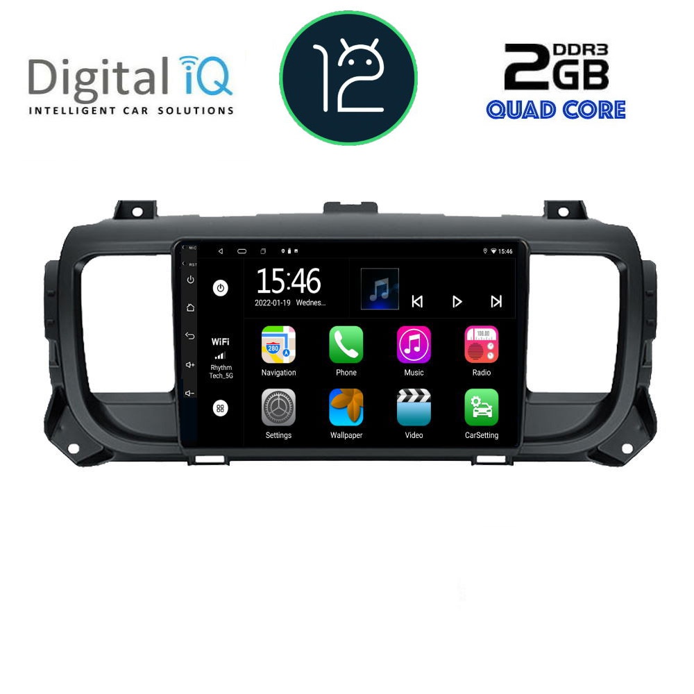 DIGITAL IQ RTB 2729_GPS (9inc) MULTIMEDIA TABLET OEM CITROEN JUMPY-SPACETOURER – PEUGEOT EXPERT-TRAVELLER - TOYOTA PROACE mod.2016&gt;