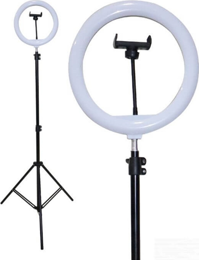 Ring Light LED Ring Light CXB 300 30cm με Τρίποδο Δαπέδου και Βάση για Κινητό