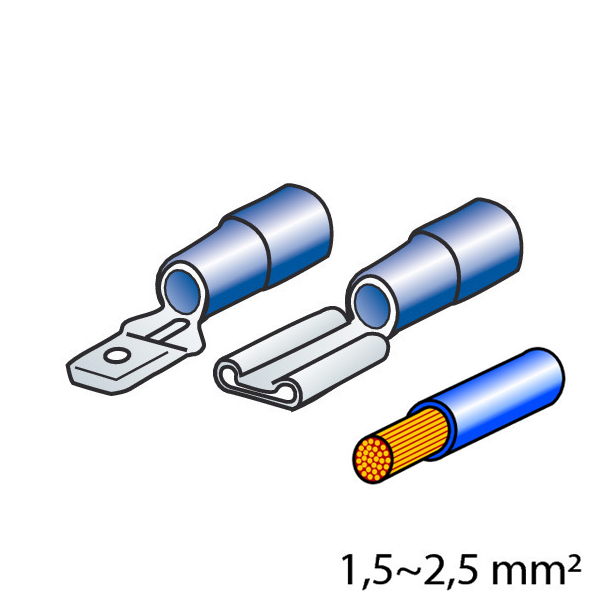 4505.2-LM ΦΙΣΑΚΙΑ 6.3 x 0.8mm (40τμχ.)